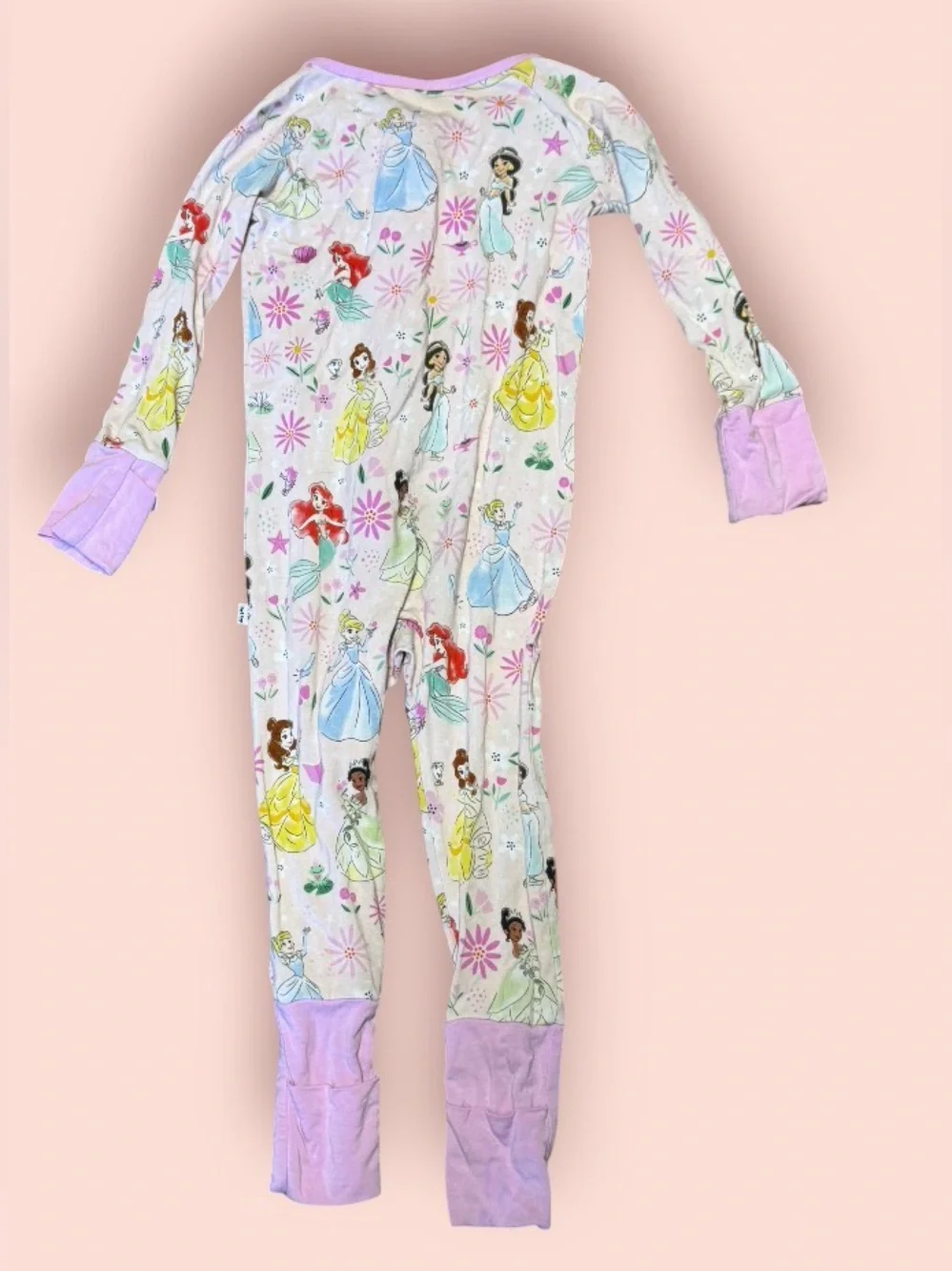 Little Sleepies OG DISNEY PRINCESS Zippy Pajamas 6-12 Months
